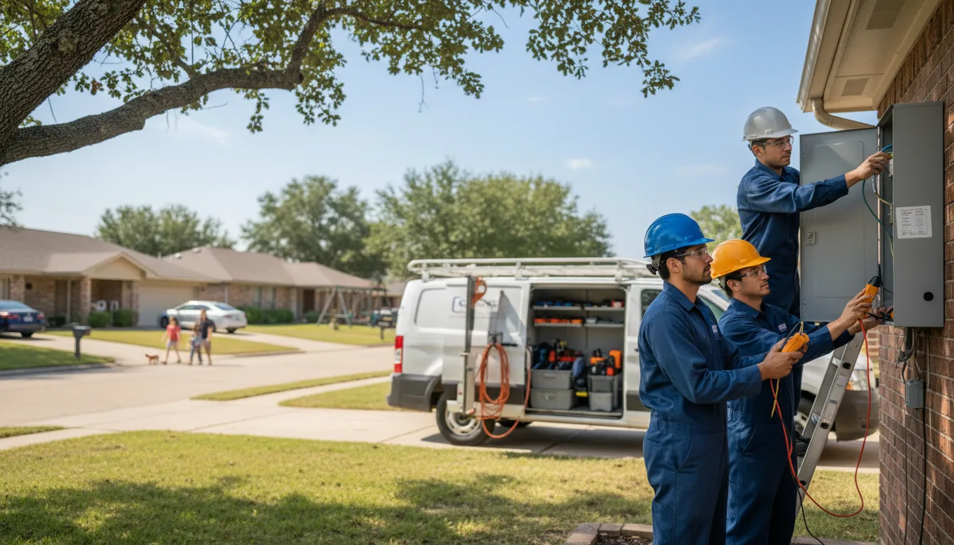 Certified electrician providing emergency electrical services in Mcguffey, OH